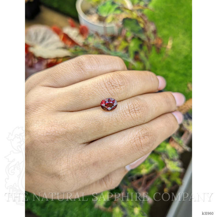 2.38 Ct. Purplish Pink Garnet from Ceylon (Sri Lanka)