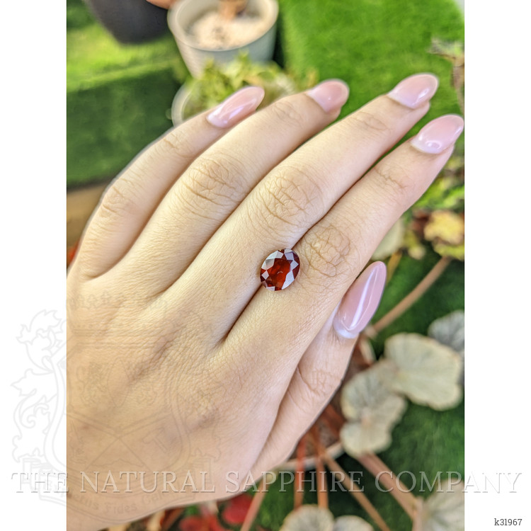 2.88 Ct. Reddish Orange Hessonite Garnet from Madagascar