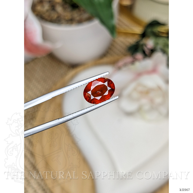 2.88 Ct. Reddish Orange Hessonite Garnet from Madagascar