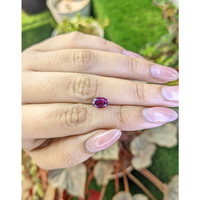 1.96 Ct. Pinkish Purple Garnet from Ceylon (Sri Lanka) Life Style