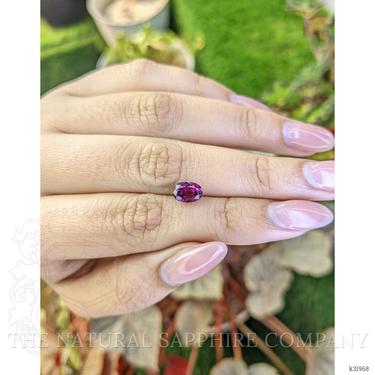 1.96 Ct. Pinkish Purple Garnet from Ceylon (Sri Lanka)