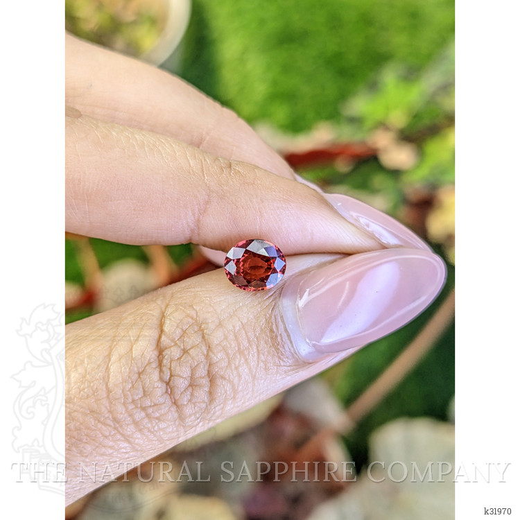 1.40 Ct. Reddish Pink Garnet from Ceylon (Sri Lanka)