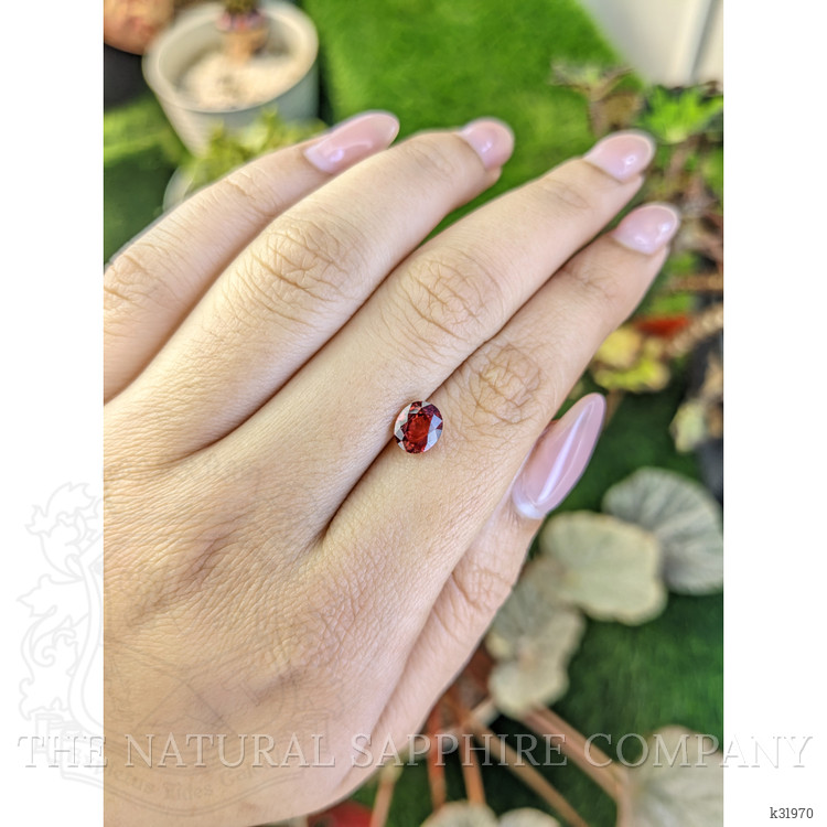 1.40 Ct. Reddish Pink Garnet from Ceylon (Sri Lanka)