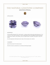 2.87 Ct. Purple Spinel from Ceylon (Sri Lanka) Appraisal