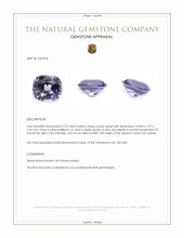 2.75 Ct. Purple Spinel from Ceylon (Sri Lanka) Appraisal