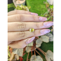 1.62 Ct. Greenish Yellow Chrysoberyl from Ceylon (Sri Lanka) Life Style