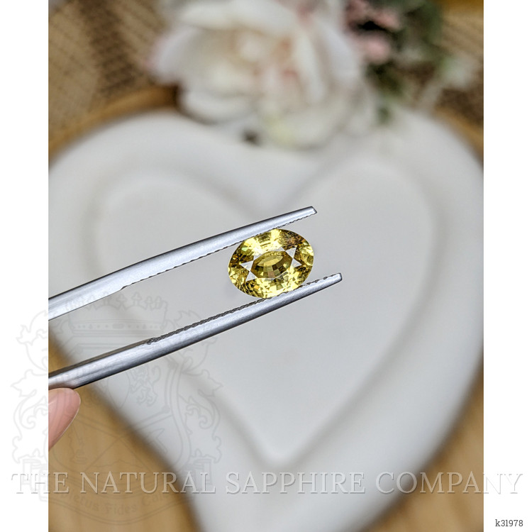 1.62 Ct. Greenish Yellow Chrysoberyl from Ceylon (Sri Lanka)