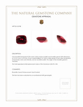 8.28 Ct. Rhodolite Garnet from Tanzania Appraisal