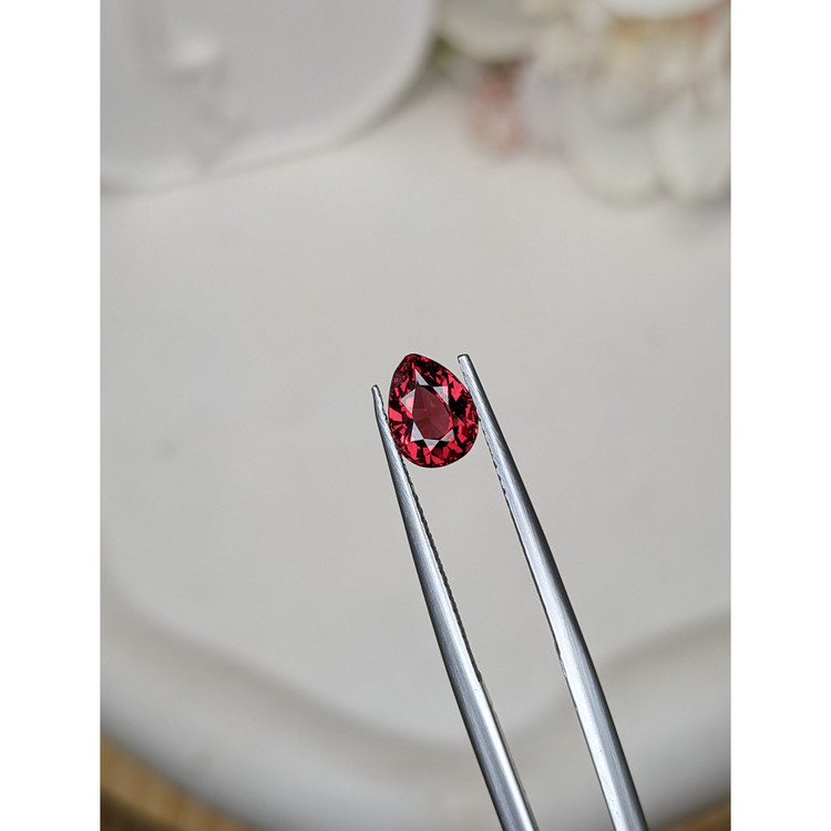 1.32 Ct. Red Rhodolite Garnet from Mozambique