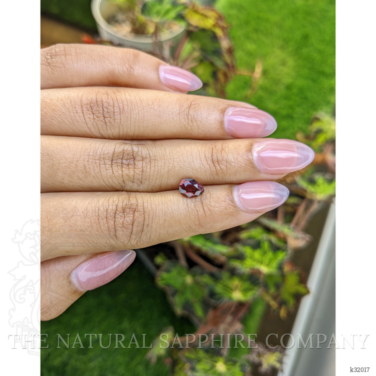 1.32 Ct. Red Rhodolite Garnet from Mozambique