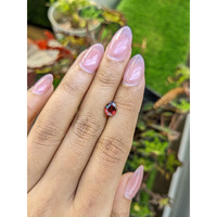 1.32 Ct. Red Rhodolite Garnet from Mozambique Life Style