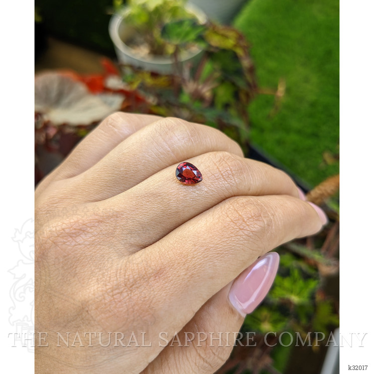 1.32 Ct. Red Rhodolite Garnet from Mozambique