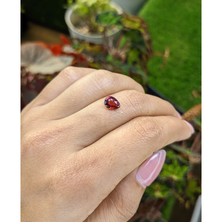 1.32 Ct. Red Rhodolite Garnet from Mozambique