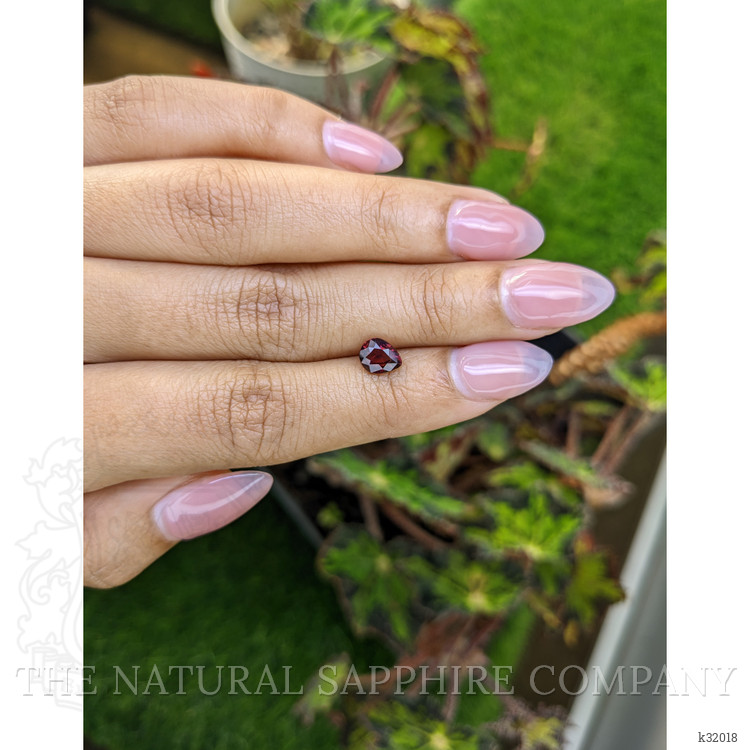 1.13 Ct. Red Rhodolite Garnet from Mozambique