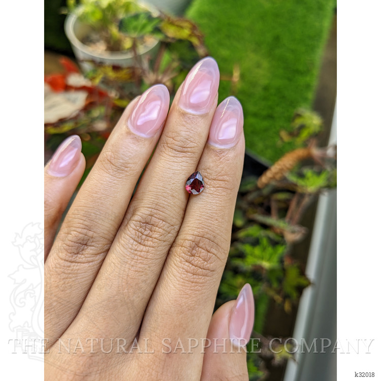 1.13 Ct. Red Rhodolite Garnet from Mozambique