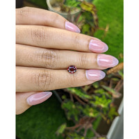 1.27 Ct. Red Rhodolite Garnet from Mozambique Life Style