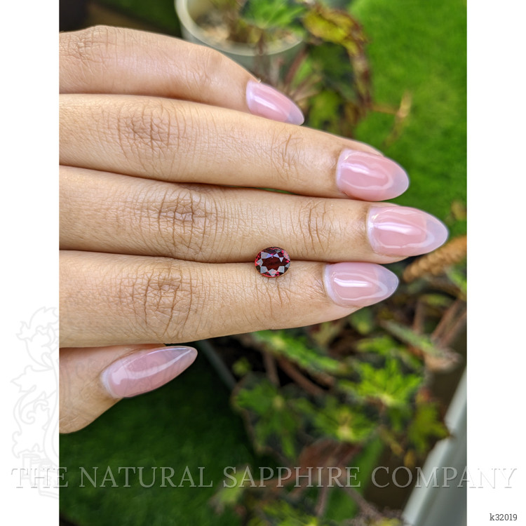 1.27 Ct. Red Rhodolite Garnet from Mozambique