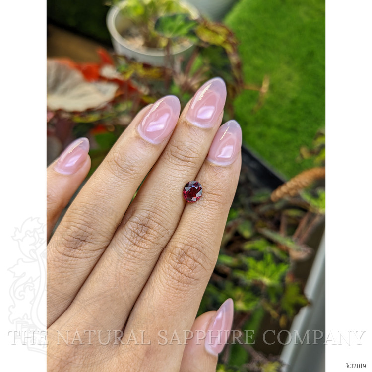 1.27 Ct. Red Rhodolite Garnet from Mozambique