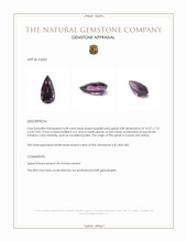 4.68 Ct. Purple Spinel from Ceylon (Sri Lanka) Appraisal