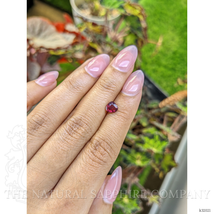 0.98 Ct. Purplish Red Rhodolite Garnet from Mozambique