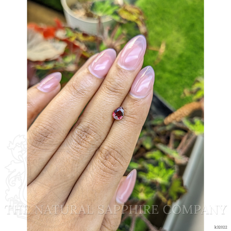 1.00 Ct. Red Rhodolite Garnet from Mozambique