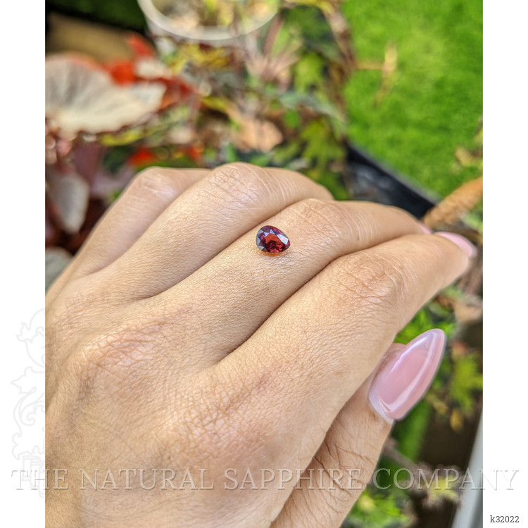 1.00 Ct. Red Rhodolite Garnet from Mozambique