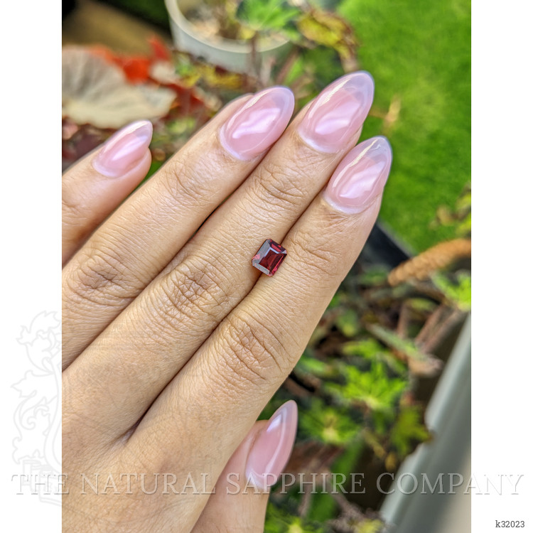 1.08 Ct. Red Rhodolite Garnet from Mozambique