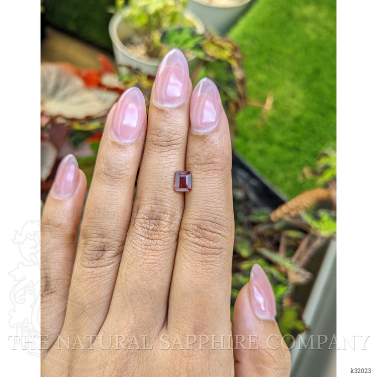 1.08 Ct. Red Rhodolite Garnet from Mozambique