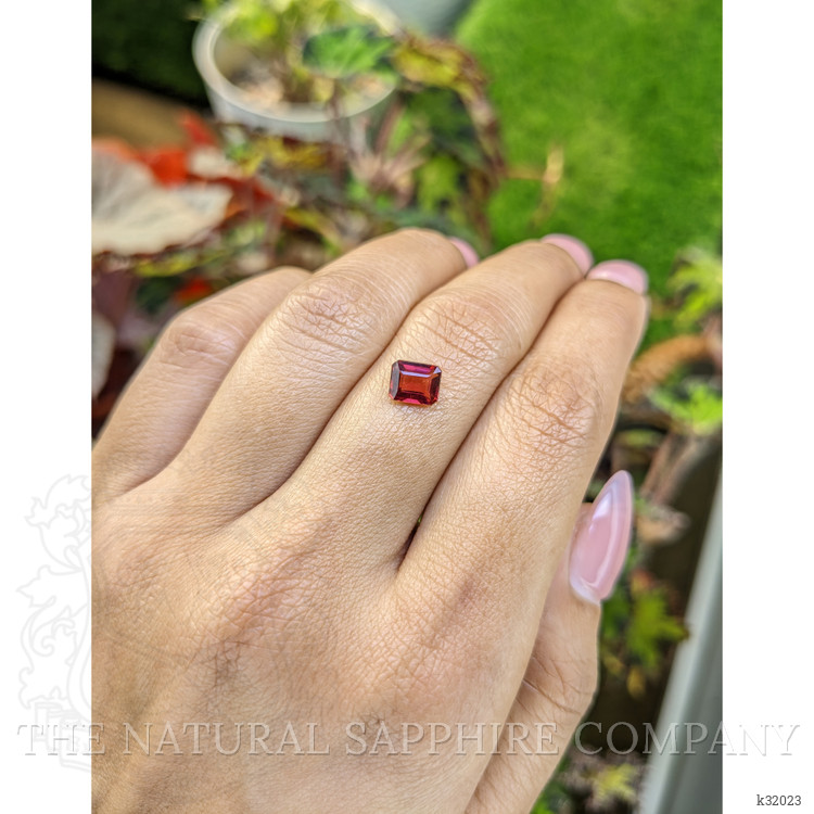 1.08 Ct. Red Rhodolite Garnet from Mozambique