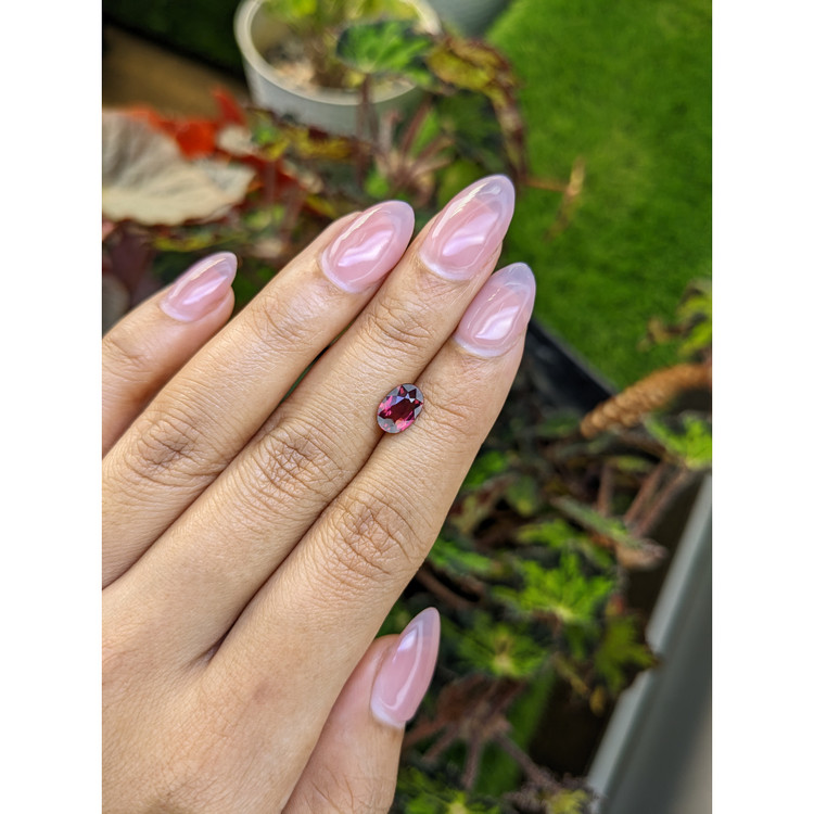 1.41 Ct. Purplish Pink Rhodolite Garnet from Mozambique