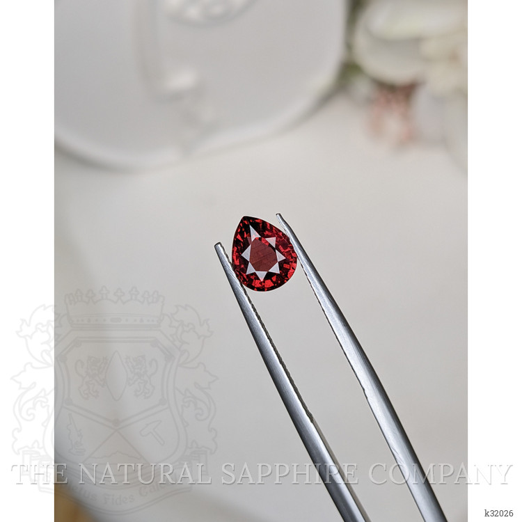 1.37 Ct. Red Almandine Garnet from Mozambique