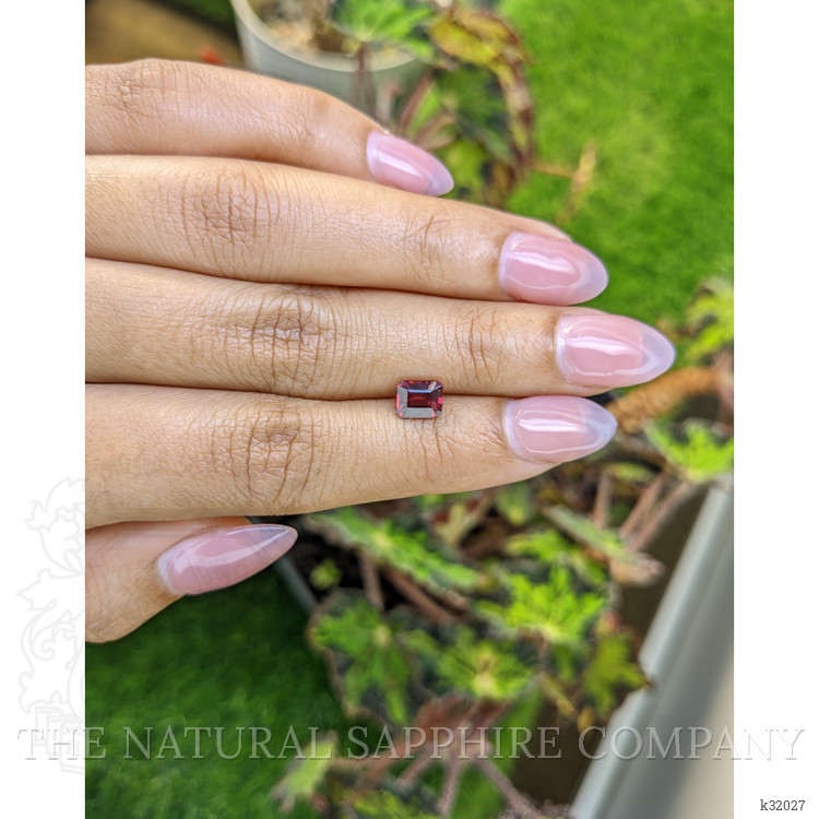 1.19 Ct. Purplish Red Rhodolite Garnet from Mozambique