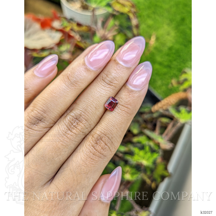 1.19 Ct. Purplish Red Rhodolite Garnet from Mozambique