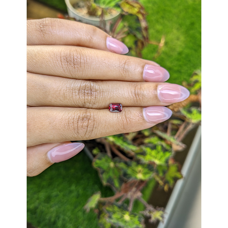 1.19 Ct. Purplish Red Rhodolite Garnet from Mozambique