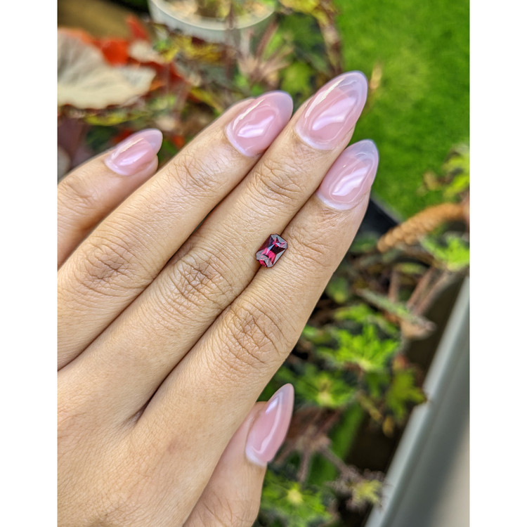 1.19 Ct. Purplish Red Rhodolite Garnet from Mozambique