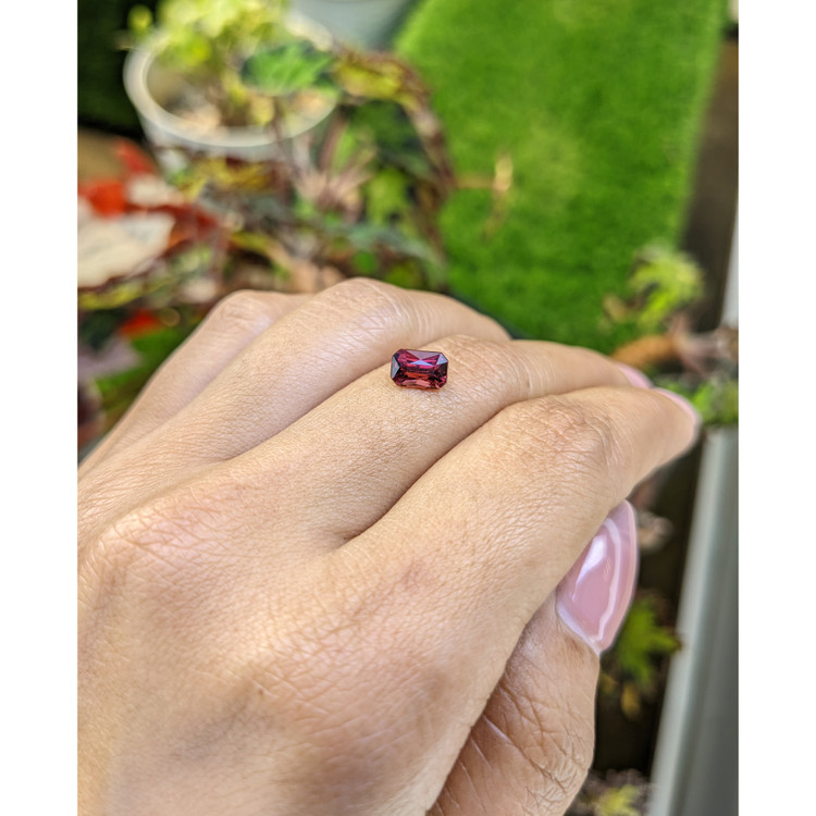 1.19 Ct. Purplish Red Rhodolite Garnet from Mozambique