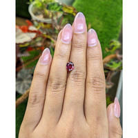 1.51 Ct. Pinkish Purple Rhodolite Garnet from Mozambique Life Style