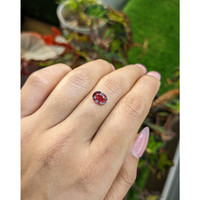 1.51 Ct. Pinkish Purple Rhodolite Garnet from Mozambique Life Style