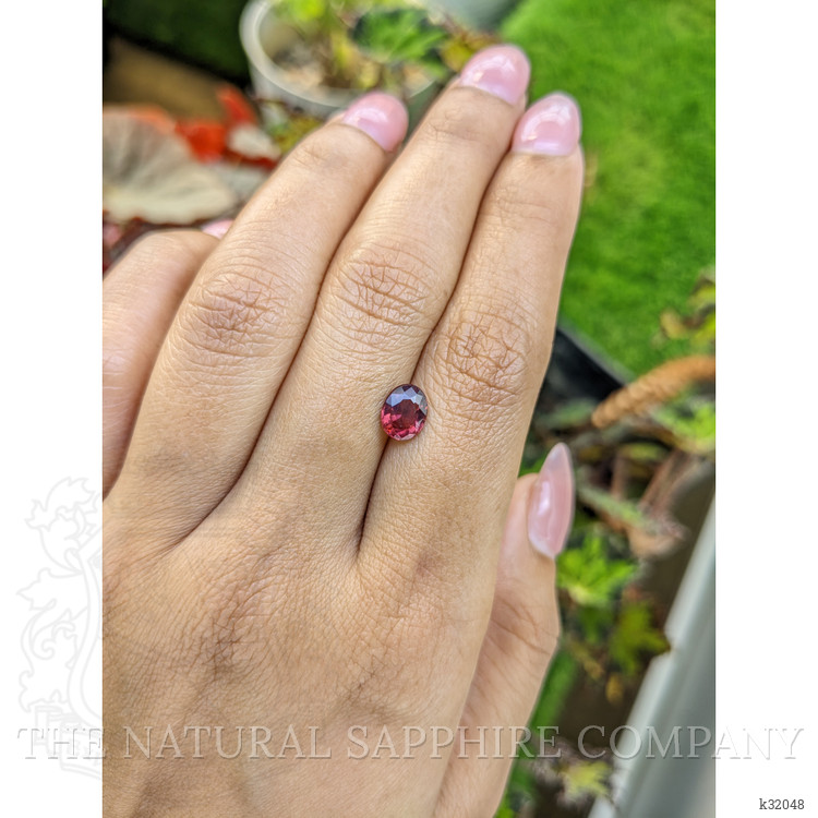 1.21 Ct. Purplish Red Rhodolite Garnet from Mozambique