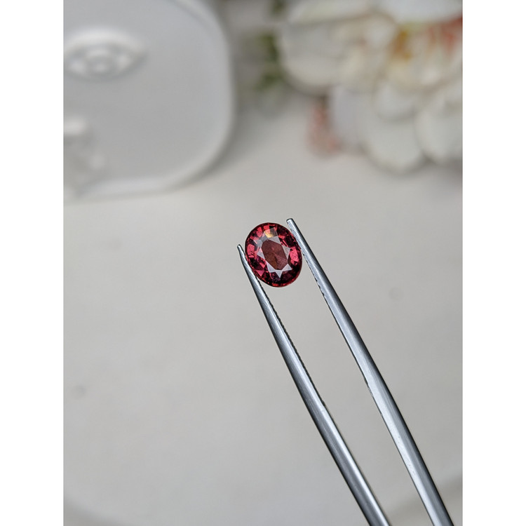 1.21 Ct. Purplish Red Rhodolite Garnet from Mozambique