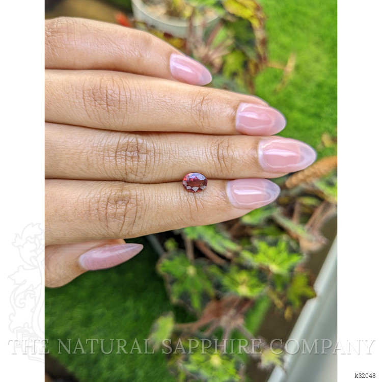 1.21 Ct. Purplish Red Rhodolite Garnet from Mozambique