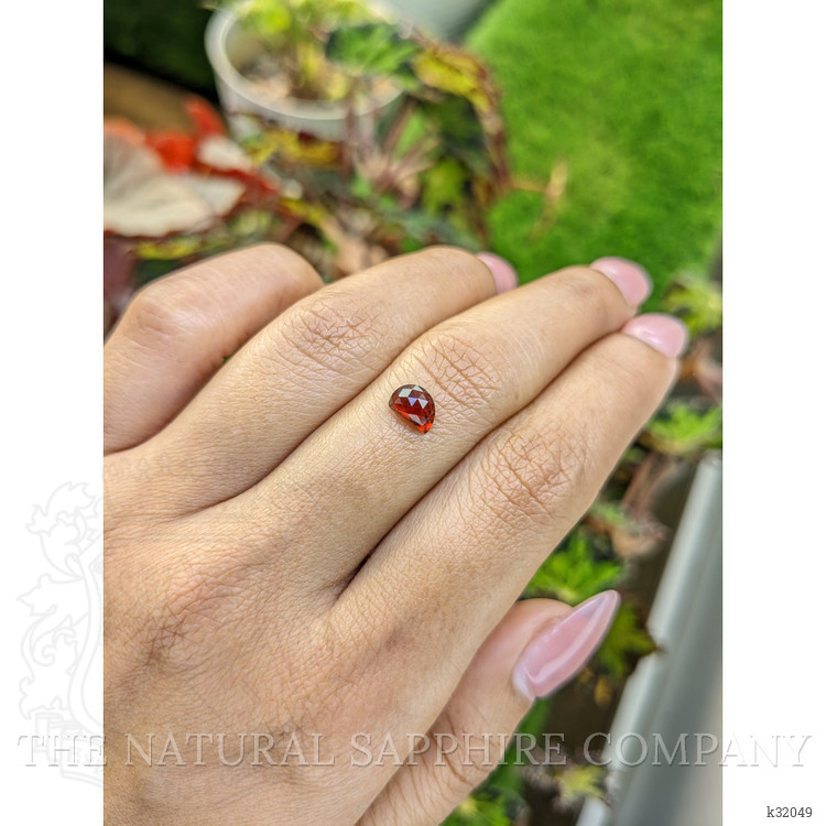 0.94 Ct. Red Rhodolite Garnet from Mozambique