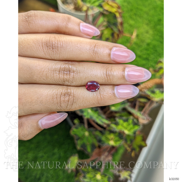 1.84 Ct. Pinkish Purple Rhodolite Garnet from Mozambique