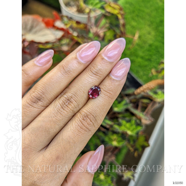 1.84 Ct. Pinkish Purple Rhodolite Garnet from Mozambique