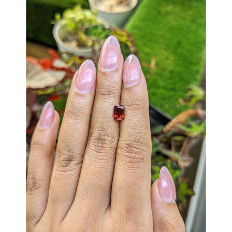 1.47 Ct. Red Rhodolite Garnet from Mozambique