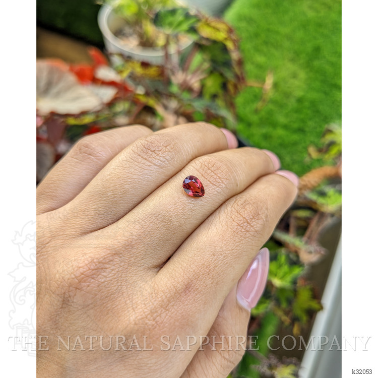 1.02 Ct. Red Rhodolite Garnet from Mozambique