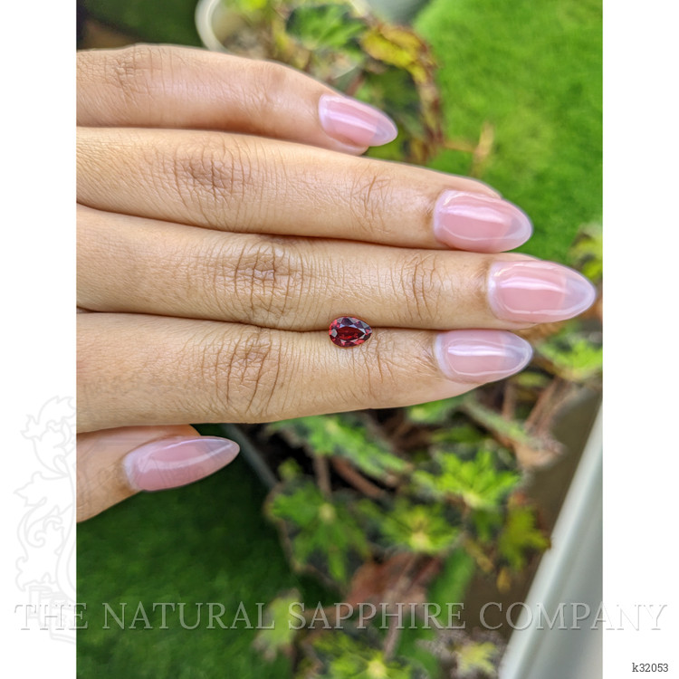 1.02 Ct. Red Rhodolite Garnet from Mozambique