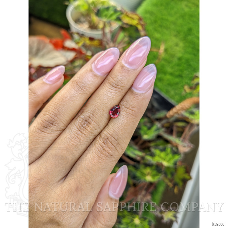 1.02 Ct. Red Rhodolite Garnet from Mozambique