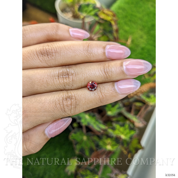 1.26 Ct. Red Rhodolite Garnet from Mozambique