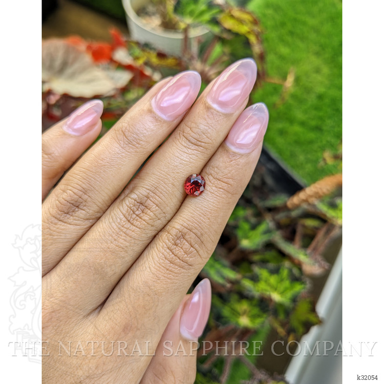 1.26 Ct. Red Rhodolite Garnet from Mozambique